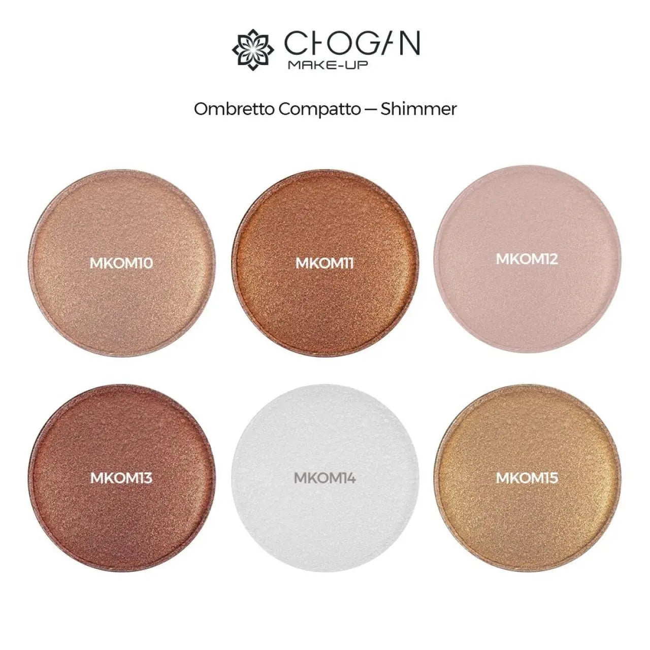 OMBRE À PAUPIÈRES COMPACTE SHIMMER-METALLIC ROSE 3,5 g Les Parfums Chogan